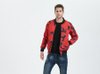 Men Bomber Jacket Softshell Lightweight Camo Quilted Coat Outerwear